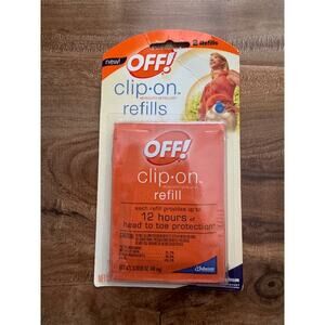 OFF! Clip-On Mosquito Repellent Refill- 2 Refill Pack- New Sealed